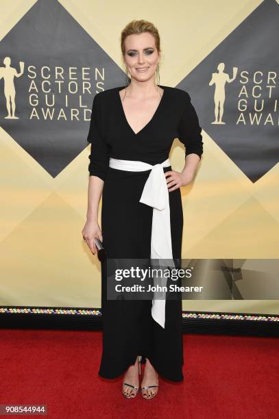 Actor Taylor Schilling attends the 24th Annual Screen Actors Guild Awards at The Shrine Auditorium on January 21, 2018 in Los Angeles, California.