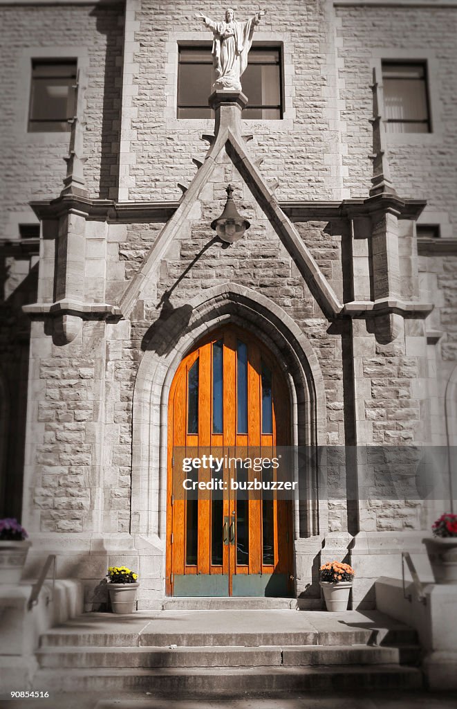 Main entrance to St-Lawrence School in Montreal