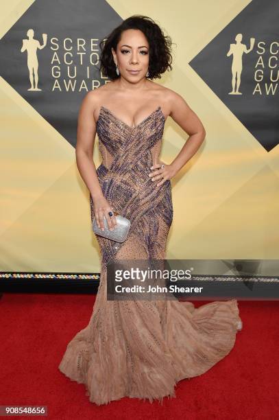 Actor Selenis Leyva attends the 24th Annual Screen Actors Guild Awards at The Shrine Auditorium on January 21, 2018 in Los Angeles, California.