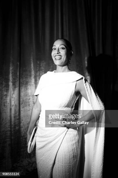 Actor Tracee Ellis Ross poses backstage during the 24th Annual Screen Actors Guild Awards at The Shrine Auditorium on January 21, 2018 in Los...