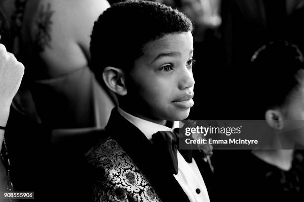 Actor Lonnie Chavis, co-winner of the the Outstanding Performance by an Ensemble in a Drama Series award for 'This Is Us,' attends the 24th Annual...