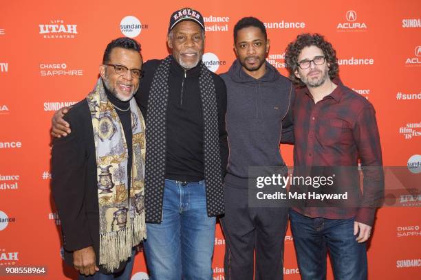 Bishop Carlton Pearson, actor Danny Glover, actor Lakeith Stanfield and Director Joshua Marston attend the 2018 Sundance Film Festival World Premiere...