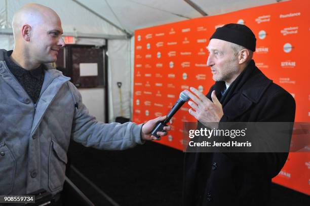 Author Jonathan Ames attends the "You Were Never Really Here" Premiere during the 2018 Sundance Film Festival at The Marc Theatre on January 21, 2018...