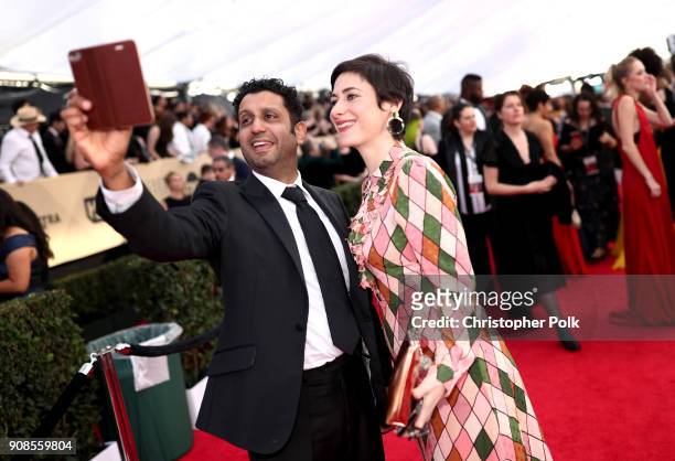 Actor Adeel Akhtar attends the 24th Annual Screen Actors Guild Awards at The Shrine Auditorium on January 21, 2018 in Los Angeles, California....
