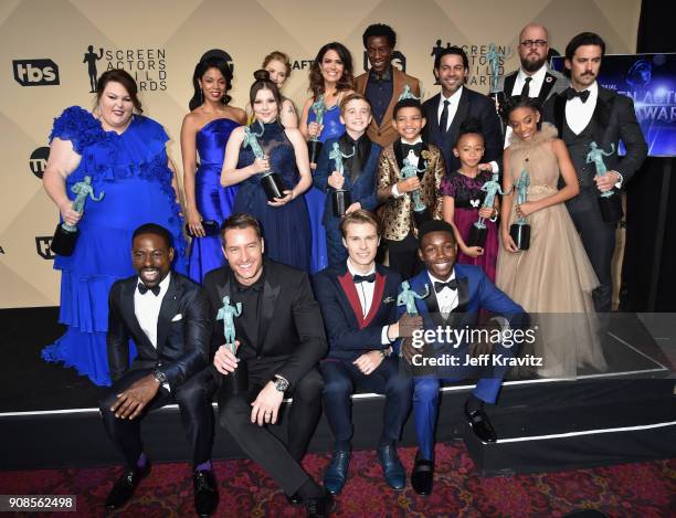 Actors Chriss Metz, Jermel Nakia, Alexandra Breckenridge, Mandy Moore, Logan Shroyer, Susan Kelechi Watson, Chris Sullivan, Milo Ventimiglia, Parker...