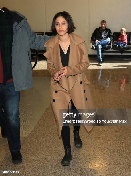 Rosa Salazar is seen on January 21, 2018 in Salt Lake City, Utah.