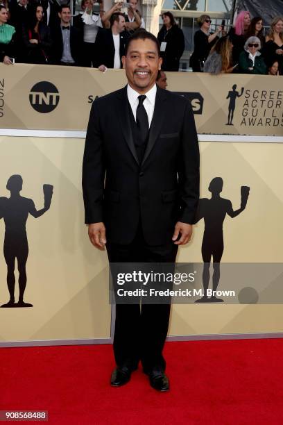 National Executive Director David White attends the 24th Annual Screen Actors Guild Awards at The Shrine Auditorium on January 21, 2018 in Los...