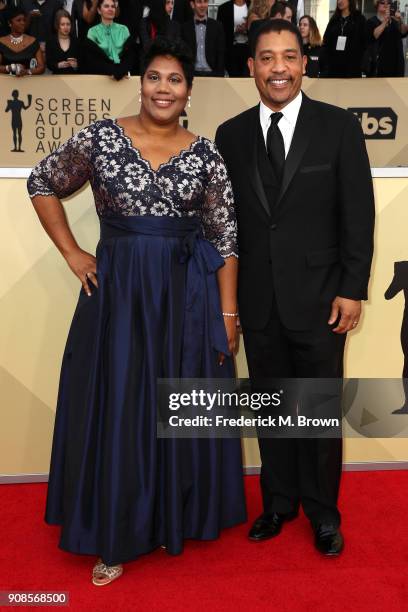 National Executive Director David White attends the 24th Annual Screen Actors Guild Awards at The Shrine Auditorium on January 21, 2018 in Los...