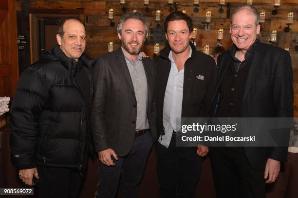 Gary Michael Walters, Michael Howells, Dominic West and Chief Executive for British Film Commission Adrian Wootton attend Brunch with the Brits...
