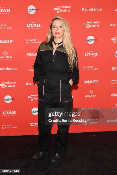 Director Crystal Moselle attends the "Skate Kitchen" Premiere during 2018 Sundance Film Festival at Park City Library on January 21, 2018 in Park...