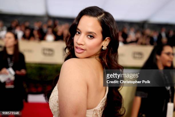Actor Dascha Polanco attends the 24th Annual Screen Actors Guild Awards at The Shrine Auditorium on January 21, 2018 in Los Angeles, California....