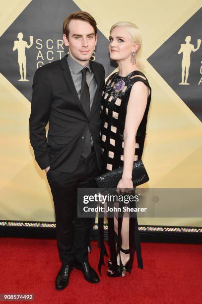 Director James Gallagher and actor Gayle Rankin attend the 24th Annual Screen Actors Guild Awards at The Shrine Auditorium on January 21, 2018 in Los...