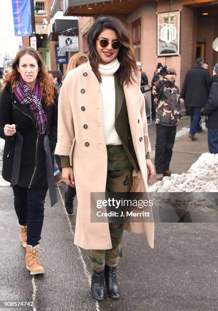 Actor Priyanka Chopra is seen at the 2018 Sundance Film Festival on January 21, 2018 in Park City, Utah.