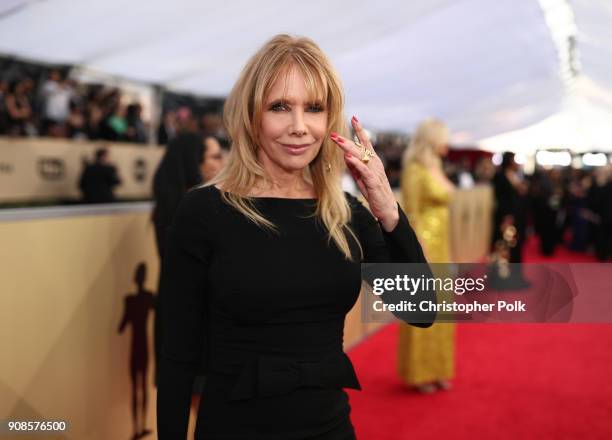 Actor Rosanna Arquette attends the 24th Annual Screen Actors Guild Awards at The Shrine Auditorium on January 21, 2018 in Los Angeles, California....
