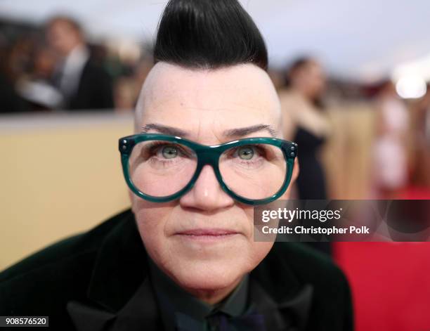 Actor Lea DeLaria attends the 24th Annual Screen Actors Guild Awards at The Shrine Auditorium on January 21, 2018 in Los Angeles, California....