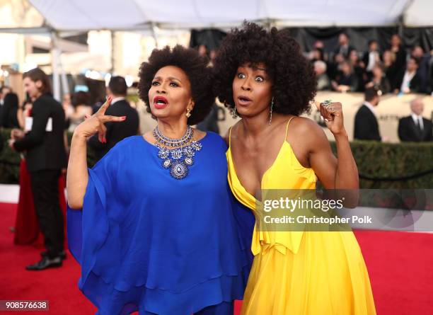 Actors Jenifer Lewis and Sydelle Noel attend the 24th Annual Screen Actors Guild Awards at The Shrine Auditorium on January 21, 2018 in Los Angeles,...