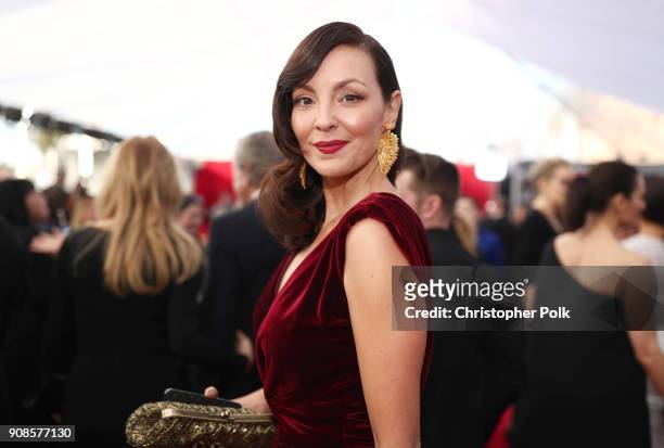 Carolina Gomez attends the 24th Annual Screen Actors Guild Awards at The Shrine Auditorium on January 21, 2018 in Los Angeles, California. 27522_010