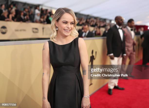 Taryn Manning attends the 24th Annual Screen Actors Guild Awards at The Shrine Auditorium on January 21, 2018 in Los Angeles, California. 27522_010