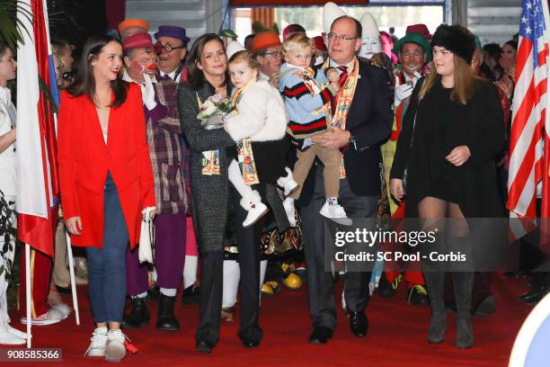 Pauline Ducruet, Princess Stephanie of Monaco, Princess Gabriella of Monaco, Prince Jacques of Monaco, Prince Albert II of Monaco and Camille...