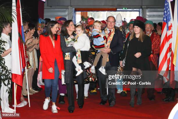 Pauline Ducruet, Princess Stephanie of Monaco, Princess Gabriella of Monaco, Prince Jacques of Monaco, Prince Albert II of Monaco and Camille...