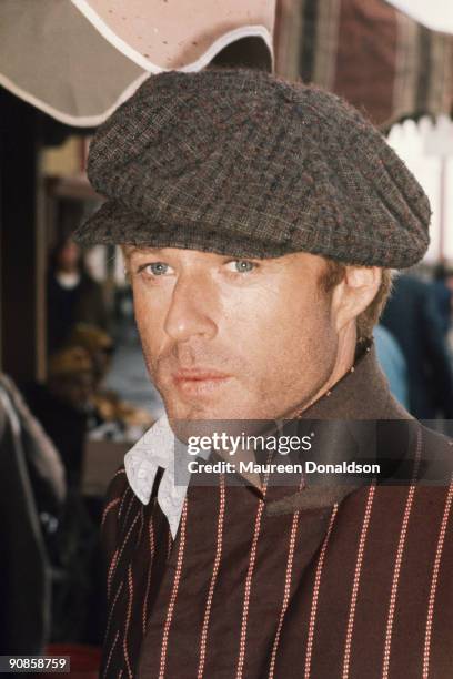 American actor Robert Redford on the set of 'The Sting', 1973.