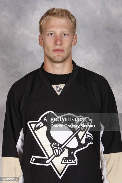 Jordan Staal of the Pittsburgh Penguins poses for his official headshot for the 2009-2010 NHL season.