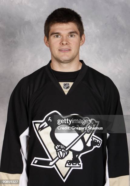 Chris Kunitz of the Pittsburgh Penguins poses for his official headshot for the 2009-2010 NHL season.