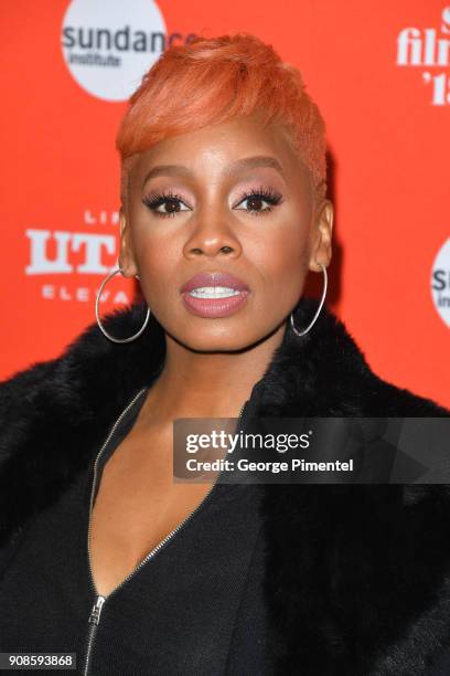 Anika Noni Rose attends the "Assassination Nation" Premiere during the 2018 Sundance Film Festival at Park City Library on January 21, 2018 in Park...