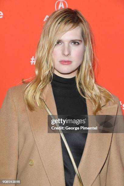 Hari Nef attends the "Assassination Nation" Premiere during the 2018 Sundance Film Festival at Park City Library on January 21, 2018 in Park City,...