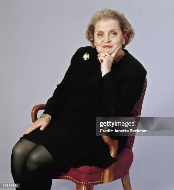 Portrait of former United States Secretary of State Madeleine Albrigth, February 2000.