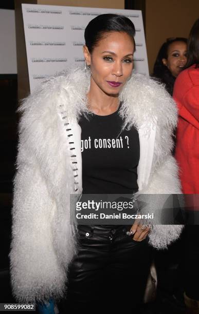 Jada Pinkett Smith attends The Will and Jada Smith Family Foundation Presents Broadening the Lens: Perspective on Diverse Storytelling panel at Buona...