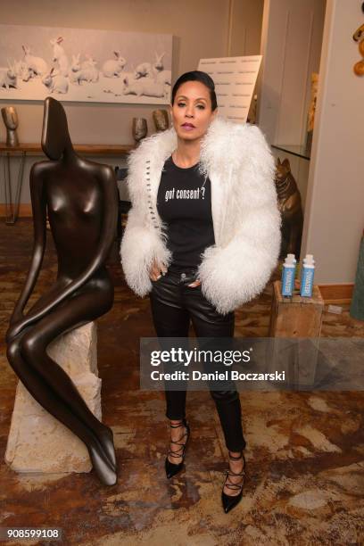 Jada Pinkett Smith attends The Will and Jada Smith Family Foundation Presents Broadening the Lens: Perspective on Diverse Storytelling panel at Buona...