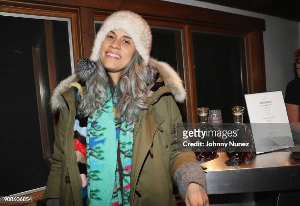 Film Producer Mimi Valdes attends as The House of Remy Martin celebrates the APEX Social Club at the WanderLuxxe House with Common and Friends on...