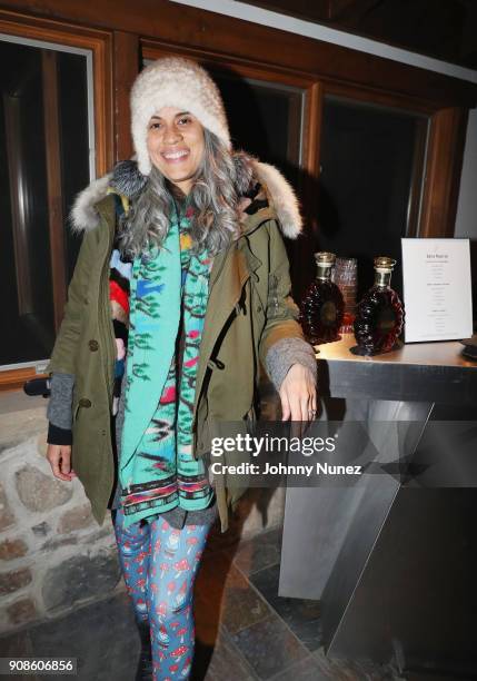 Film Producer Mimi Valdes attends as The House of Remy Martin celebrates the APEX Social Club at the WanderLuxxe House with Common and Friends on...