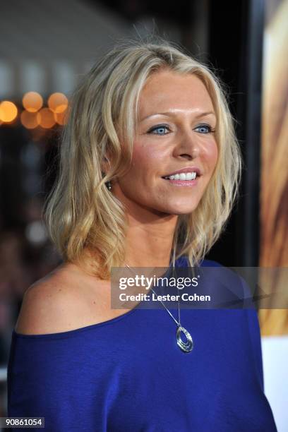 Actress Anne Marie DeLuise arrives on the red carpet at the Los Angeles premiere of "Love Happens" at the Mann's Village Theatre on September 15,...