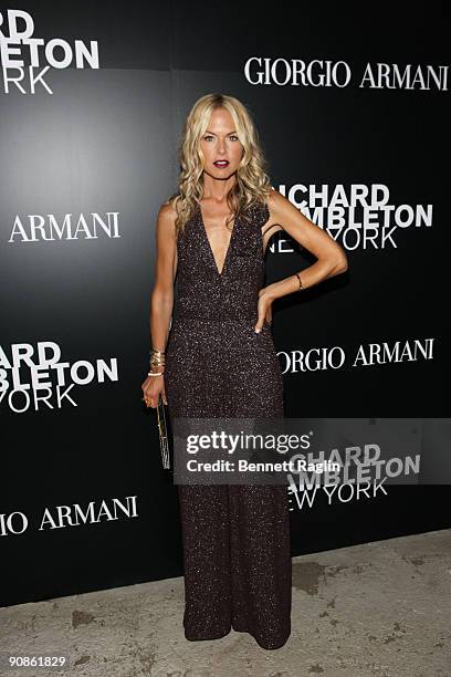 Rachel Zoe attends the Vladimir Restoin Roitfeld & Andy Valmorbida Presentation Of The Works Of Richard Hambleton at TBD on September 15, 2009 in New...