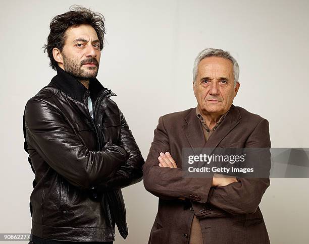 Actor Filippo Timi and director Marco Bellocchio from the film 'Vincere' poses for a portrait during the 2009 Toronto International Film Festival at...