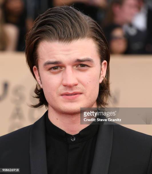 Joe Keery arrives at the 24th Annual Screen Actors-Guild Awards at The Shrine Auditorium on January 21, 2018 in Los Angeles, California.