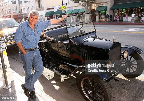 Jay Leno arrives at the Los Angeles premiere of "Raptor: Born in Baja" at Grauman's Egyptian Theatre on June 23, 2009 in Hollywood, California.