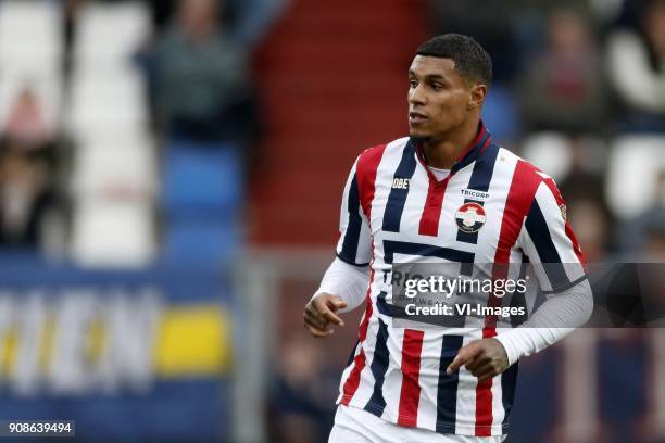 Darryl Lachman of Willem II during the Dutch Eredivisie match between Willem II Tilburg and FC Groningen at Koning Willem II stadium on January 21,...