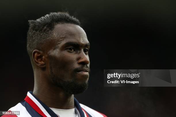 Fernando Lewis of Willem II during the Dutch Eredivisie match between Willem II Tilburg and FC Groningen at Koning Willem II stadium on January 21,...