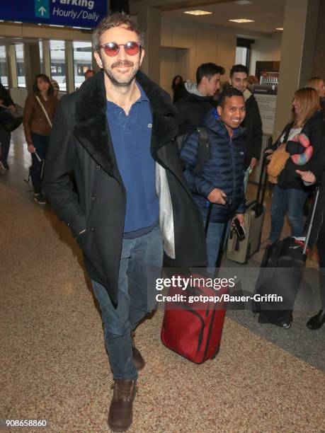 Chris O'Dowd is seen at Salt Lake City International Airport on January 21, 2018 in Park City, Utah.