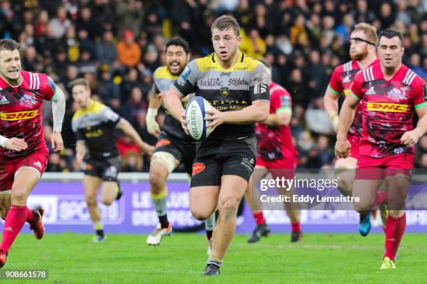 Pierre Bourgarit of La Rochelle during the Champions Cup match between La Rochelle and Harlequins on January 21, 2018 in La Rochelle, France.