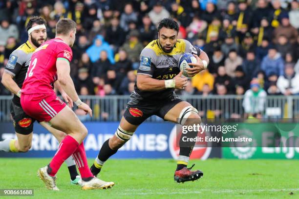 Victor Vito of La Rochelle during the Champions Cup match between La Rochelle and Harlequins on January 21, 2018 in La Rochelle, France.