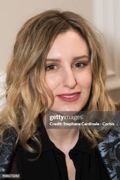 Actress Laura Carmichael attend the Schiaparelli Haute Couture Spring Summer 2018 show as part of Paris Fashion Week January 22, 2018 in Paris,...