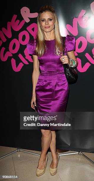 Laura Bailey attends the Liver Good Life event in aid of The Hepatitis C Trust at Christie's, King Street on September 16, 2009 in London, England.