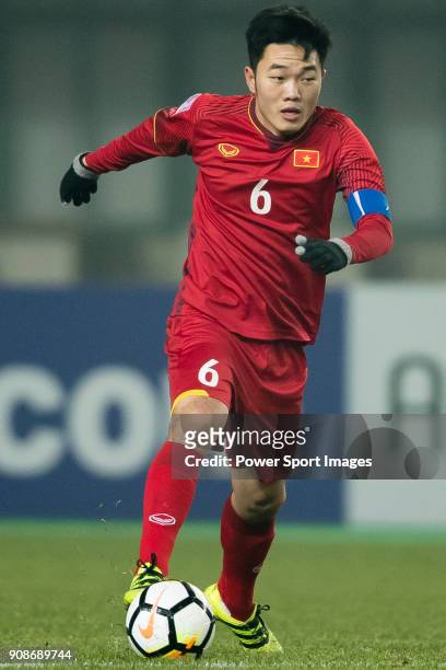 Luong Xuan Truong of Vietnam in action during the AFC U23 Championship China 2018 Quarter-finals match between Iraq and Vietnam at Changshu Stadium...