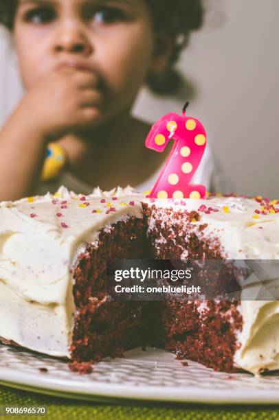 people: two years old birthday girl - onebluelight stock pictures, royalty-free photos & images