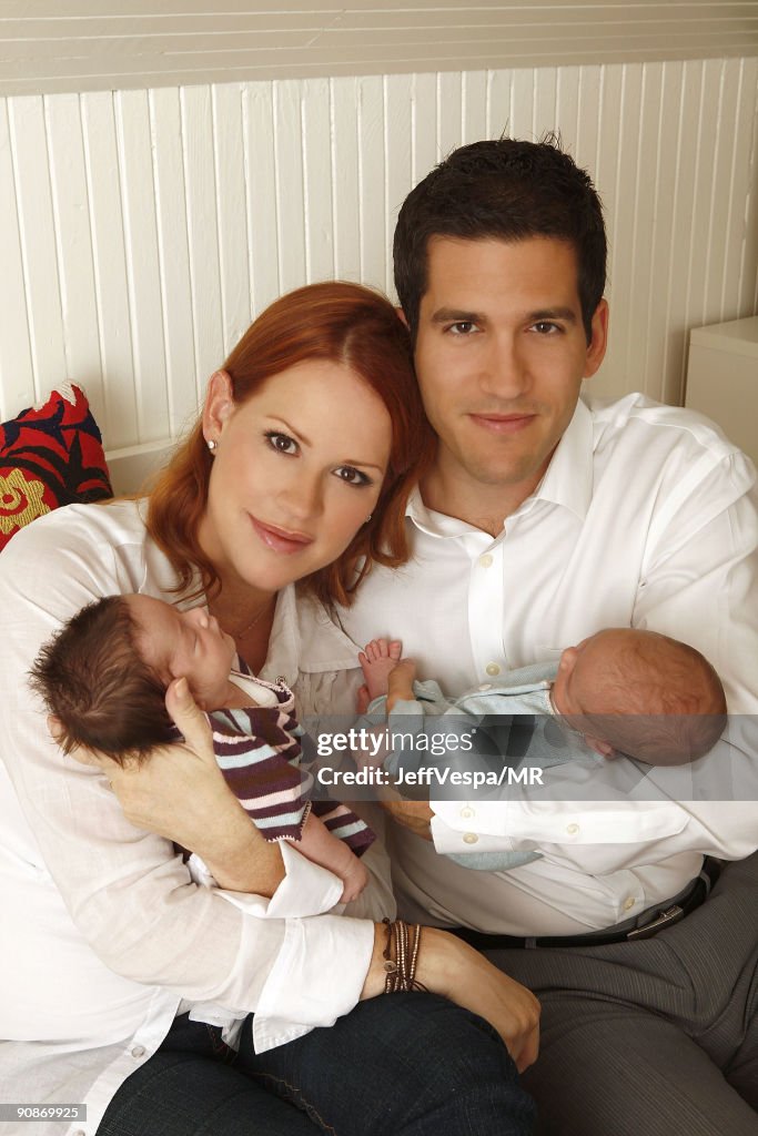 Molly Ringwald, Her Husband Panio Gianopoulos, And Their Twins Adele And Roman