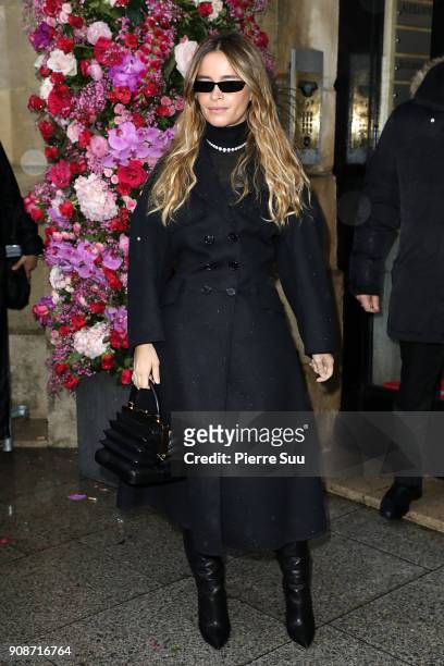 Miroslava Duma attends the Schiaparelli Haute Couture Spring Summer 2018 show as part of Paris Fashion Week on January 22, 2018 in Paris, France.